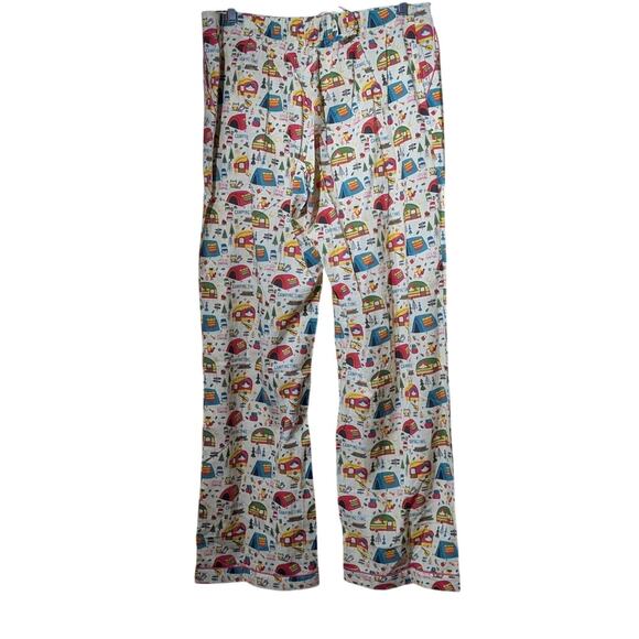 Mahogany NWT 100% Cotton 'Happy Camper' Pajamas Set Womens' Sz Medium - Picture 4 of 16